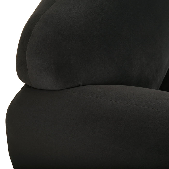 Sway - Upholstered Loveseat With Wood Legs And Round Arms