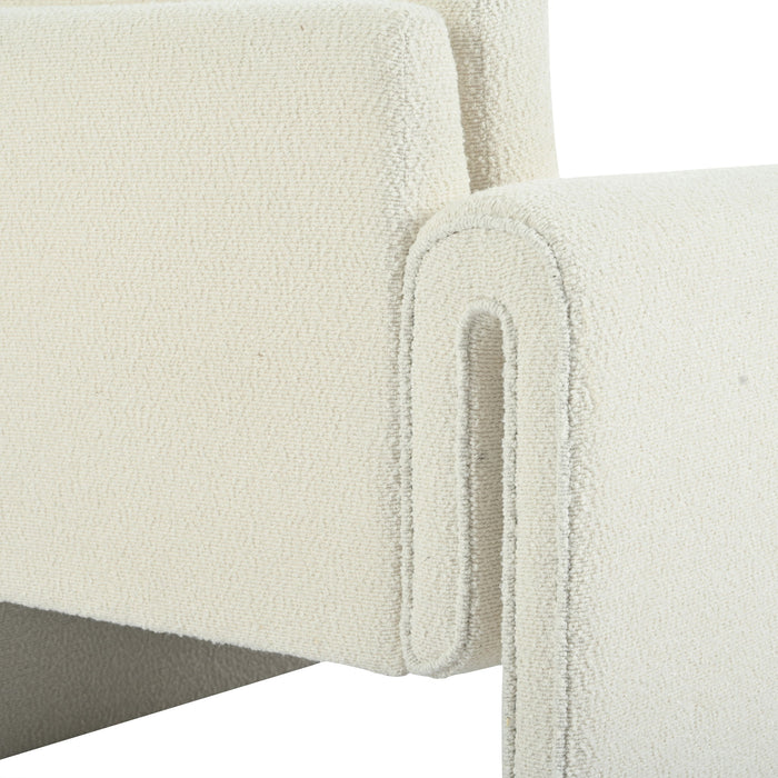 Modern Upholstered Accent Chair, Sturdy Support & Luxurious Comfort