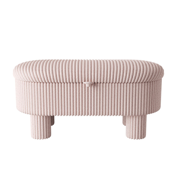 Storage Ottoman Upholstered Bench With Lift Top Storage For Bedroom
