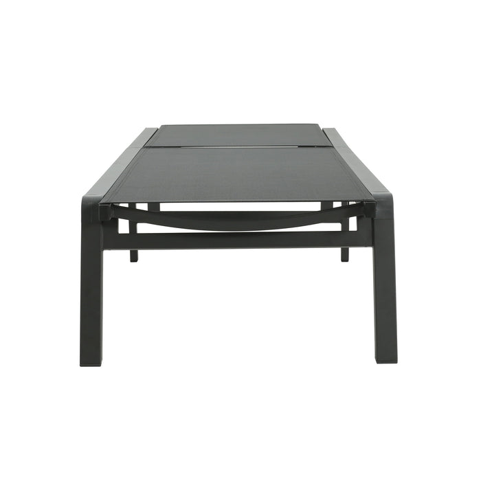 Outdoor Patio Chaise Lounge With 5 Reclining Positions