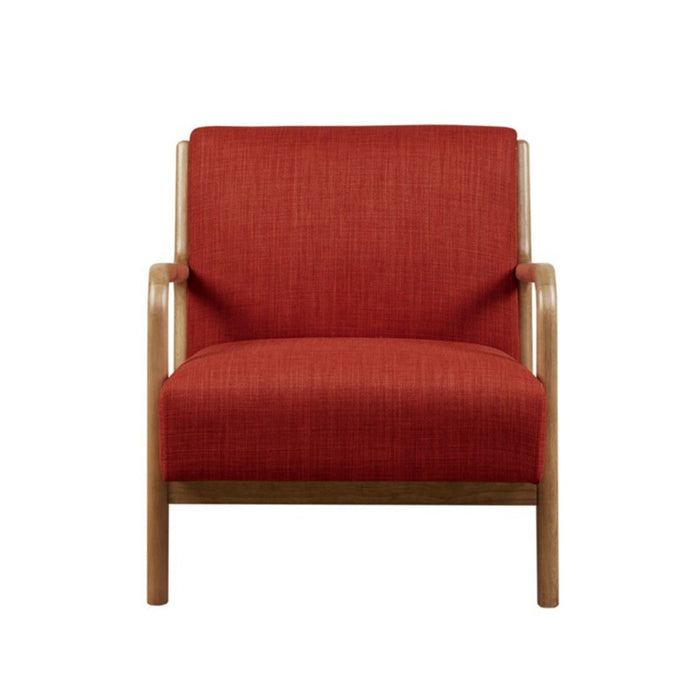 Mid-Century Style Lounge Chair With Upholstered Seat