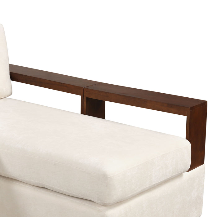 Sectional Sofa Upholstered Sofa Couch With Reversible Armrests For Living Room