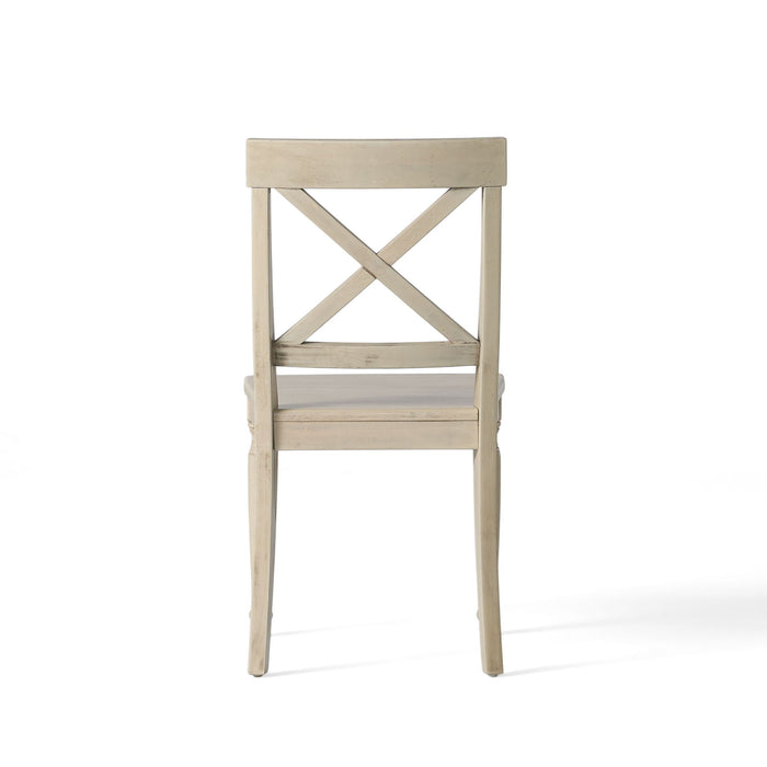 Dining Chair With X Shaped Back (Set of 2)