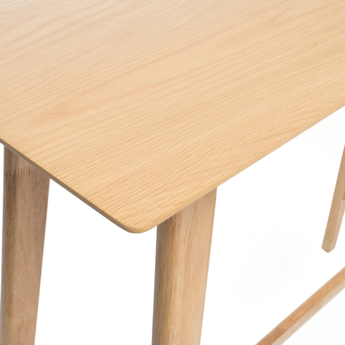 Bar Height Dining Table With Splayed Legs And Elongated Rectangular Top