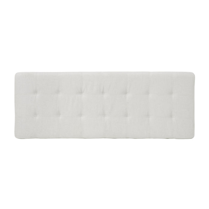 Home Mission - Upholstered Storage Ottoman Bench - Light Gray