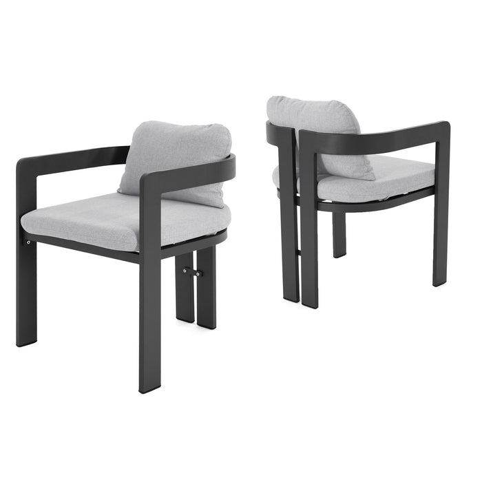 Pula - Patio Outdoor Aluminum Dining Chair (Set of 2)
