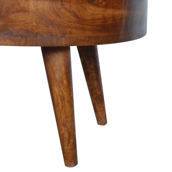 Rounded Wood Table
