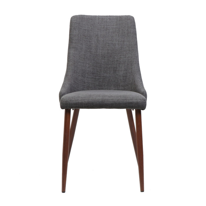 Mid Century Modern Fabric Armless Dining Chair