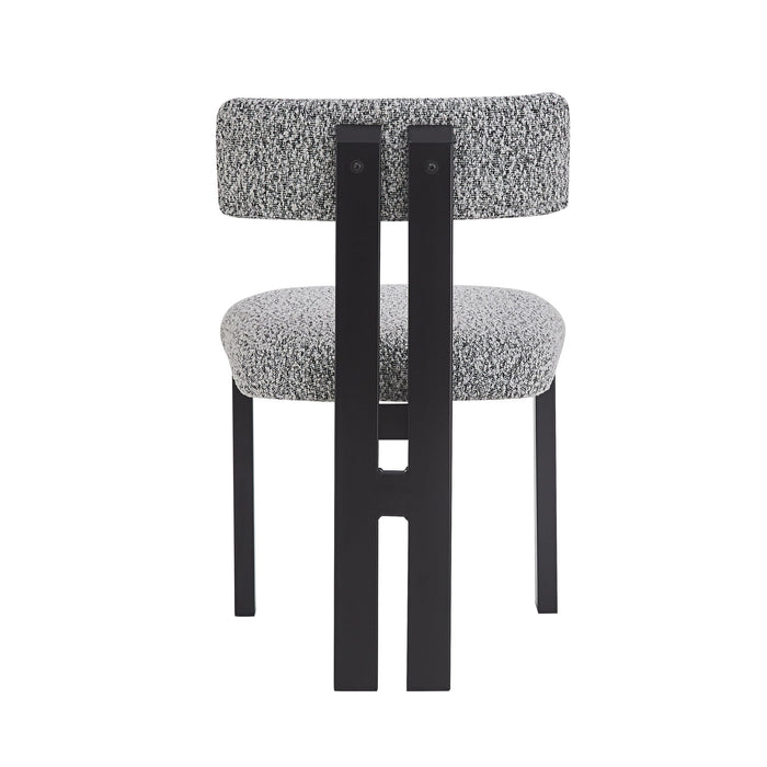 Modern Upholstered Armless Dining Chairs With Metal Legs