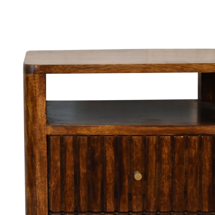 Reeve - Nightstand, 2 Drawers - Chestnut