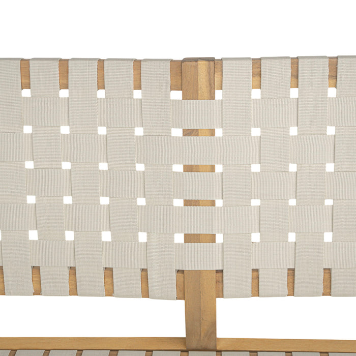 Woven Rope Outdoor Deep Seating Porch Loveseat For Garden