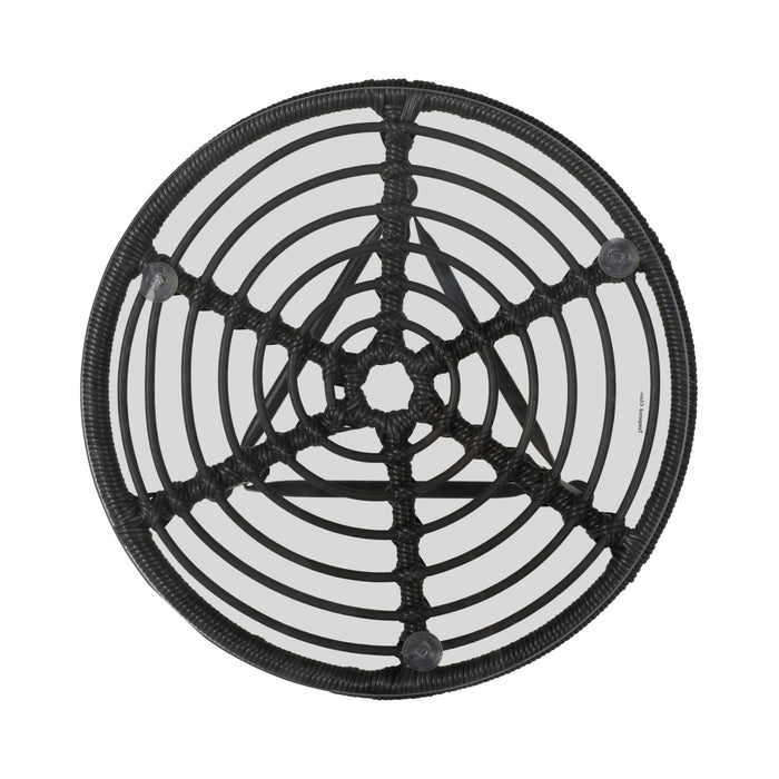 Petrichor - Outdoor Side Table With Tempered Glass And Steel Frame