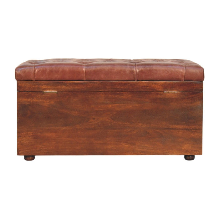 Buffalo - Leather Storage Trunk