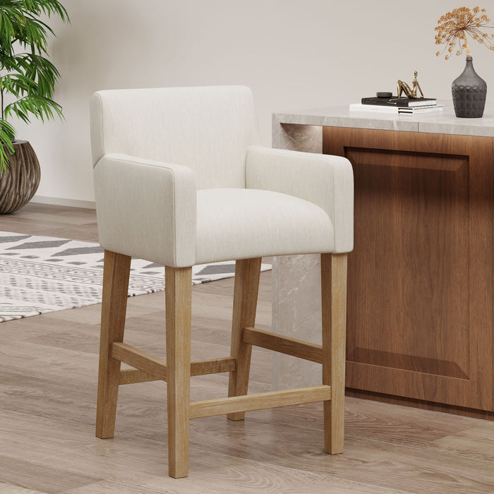 Serenitia - Upholstered Counter Chair With Straight Arm