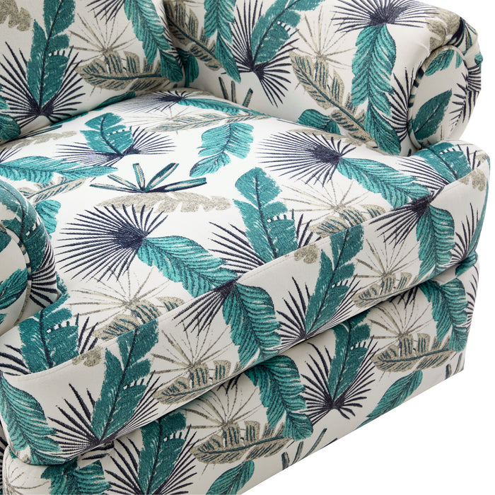 Manual Swivel Recliner Rocker Chair With Adjustable Backrest