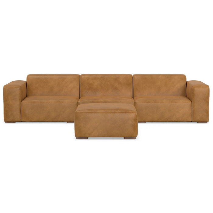 Rex - Handcrafted Sectional Sofa And Ottoman