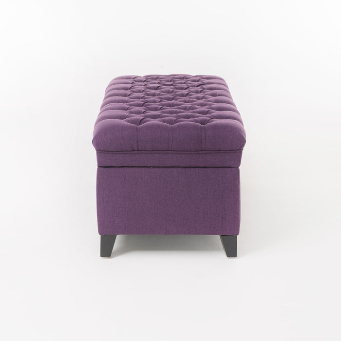 Juliana - Storage Ottoman With Birch Legs