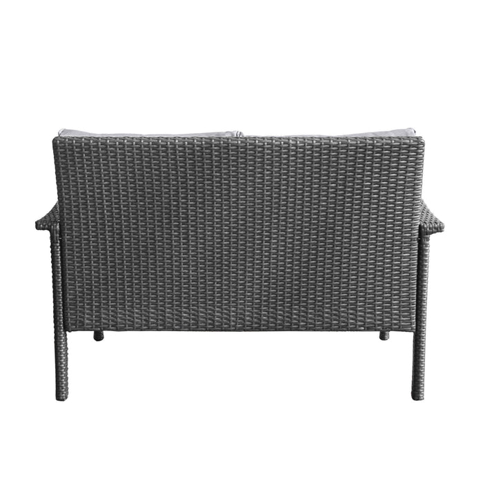 Honolulu - Loveseat - Gray / Silver