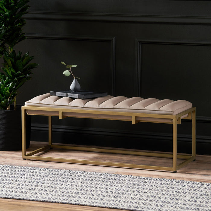 Breu - Ottoman Bench - Gold