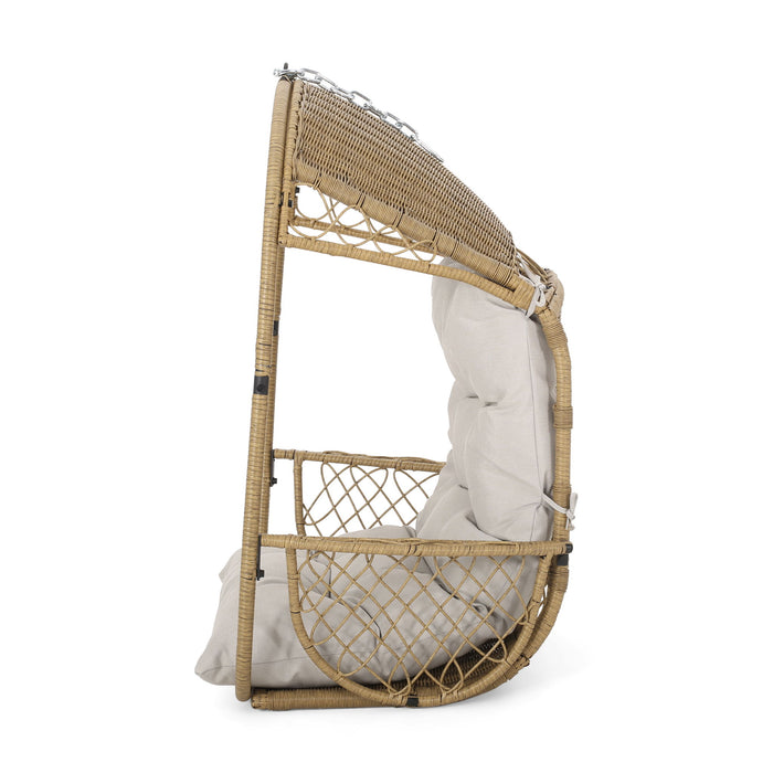 Malia - Wicker Hanging Chair With Cushion