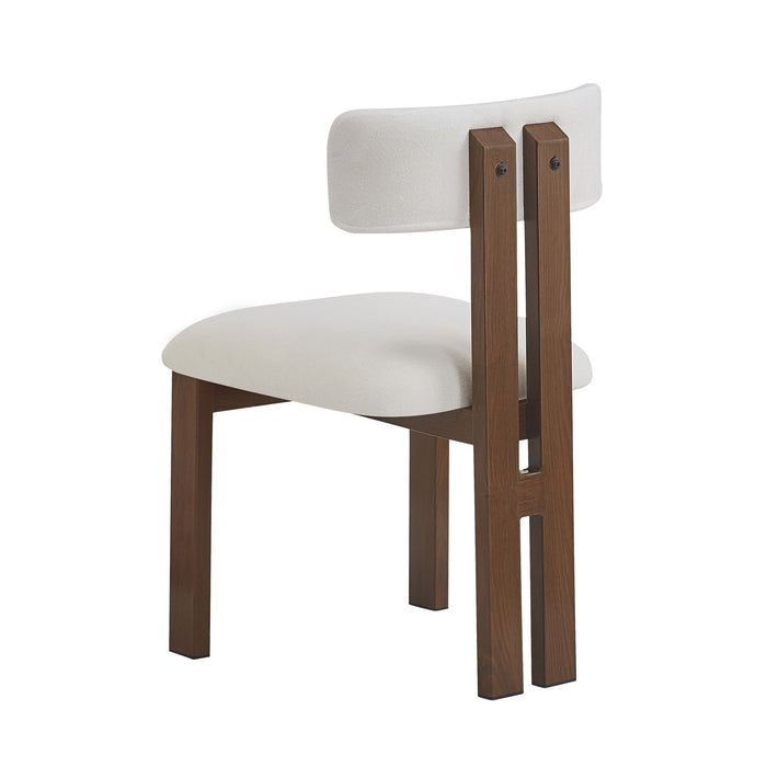 Modern Upholstered Armless Dining Chairs With Metal Legs