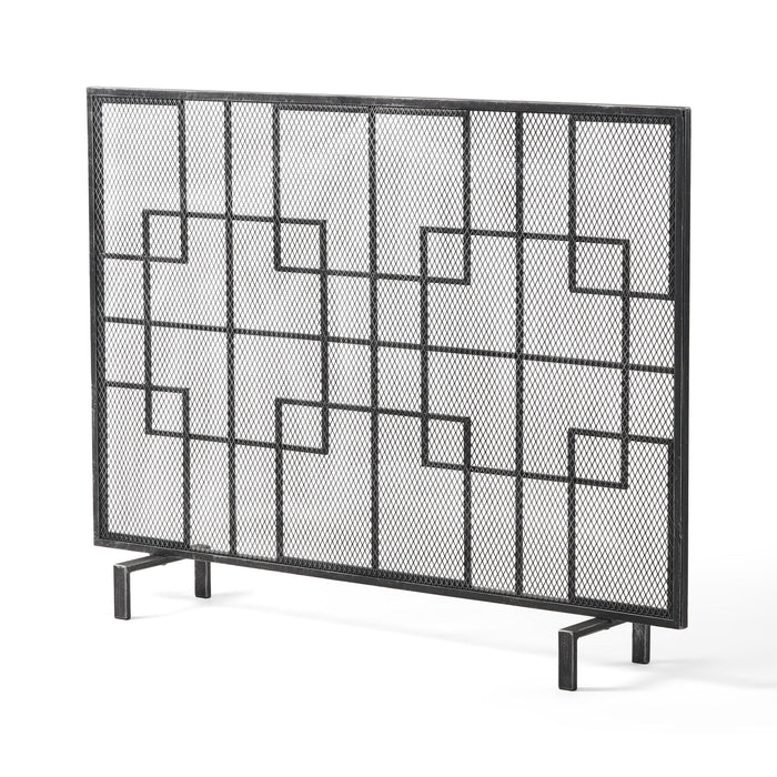 Dorothy - Modern Single Panel Iron Fire Screen