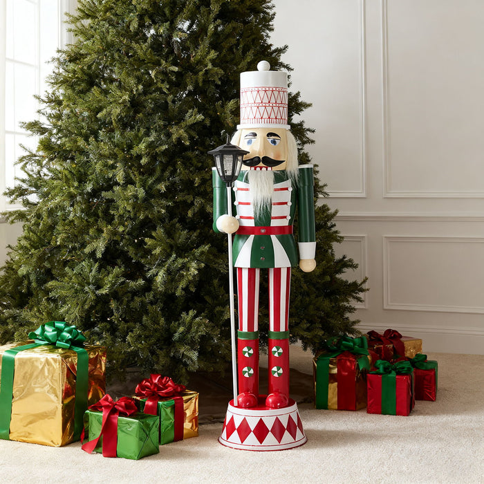 Classic Nutcracker Holiday Decor, Durable Construction - Green / Red / White