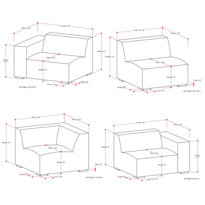 Rex - Handcrafted Sectional Sofa