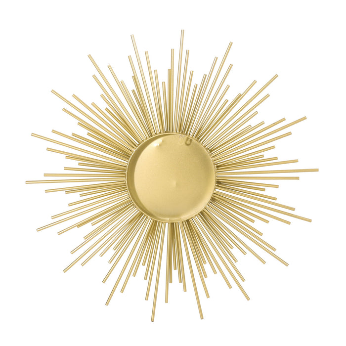 Modern Glam Sunburst Wall Mirror - Gold
