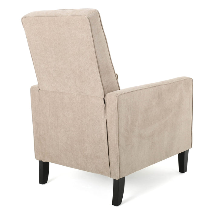 Minimalist Design Fabric Push Back Chair