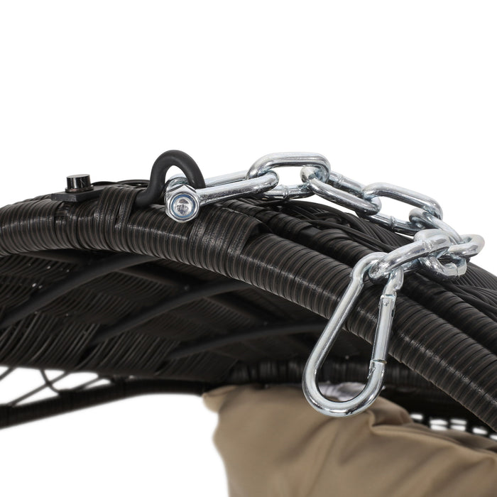 Malia - Wicker Hanging Chair With Cushion