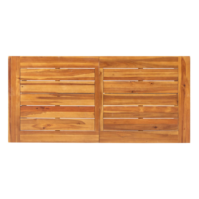 Catriona - 3 Piece Wood Outdoor Dining Set - Teak