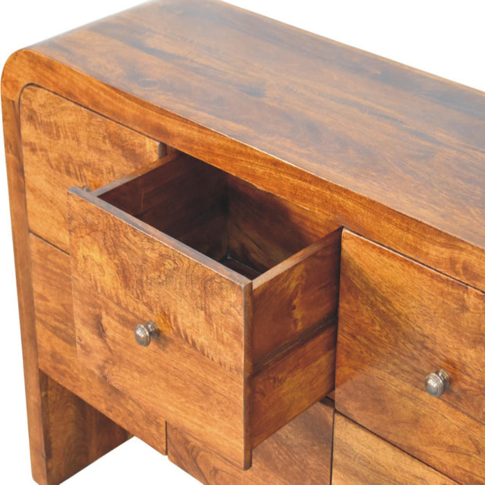 Darcy - 3 Over 3 Drawer Chest - Brown