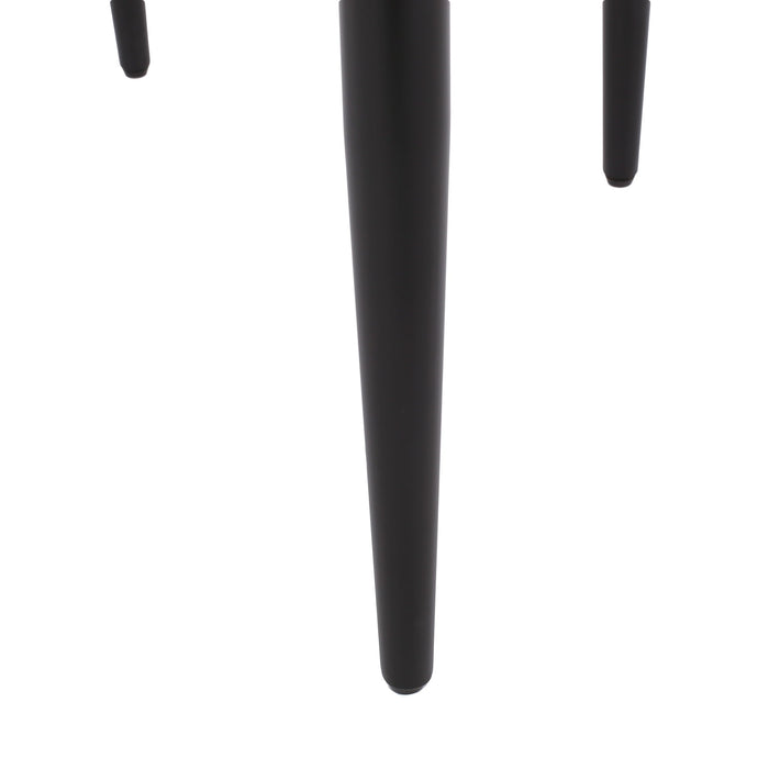 Modern Upholstered Dining Chair With Iron Frame