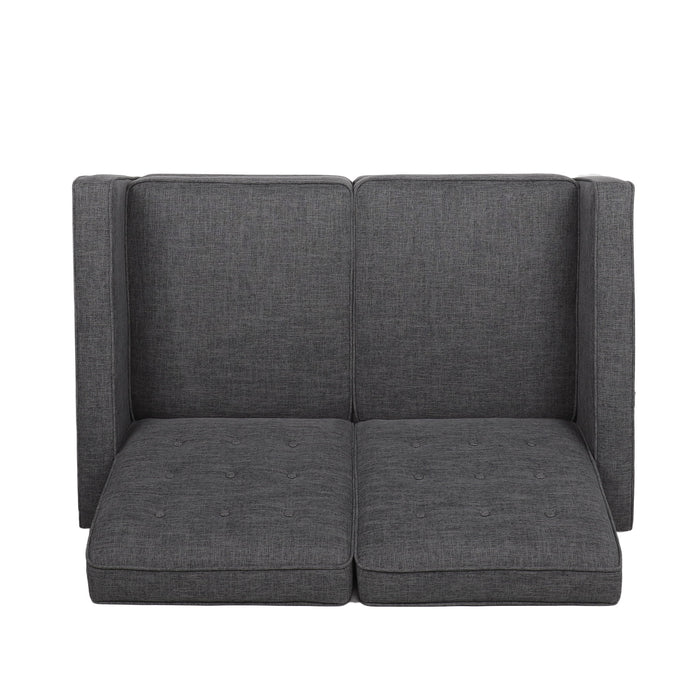 Manville - Contemporary Tufted Loveseat Pushback Recliner