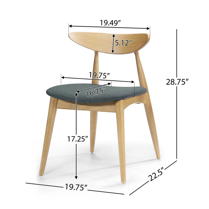 Ergonomic Back Dining Chairs (Set of 2)