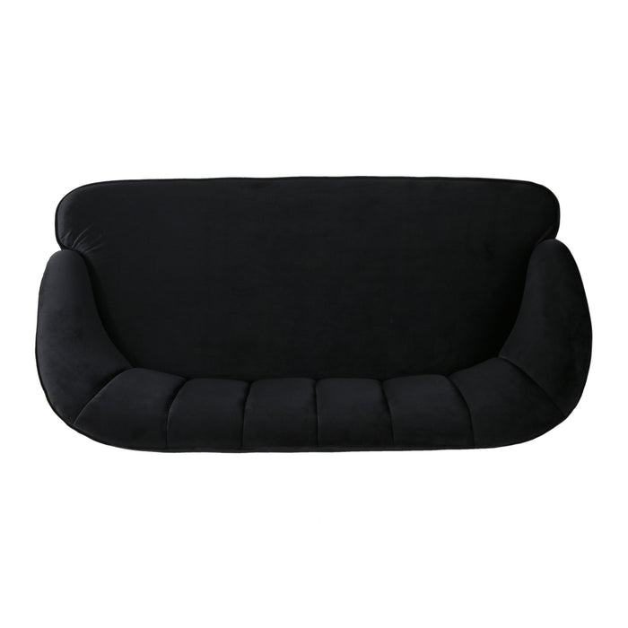 Modern Classic Shell Backed Loveseat