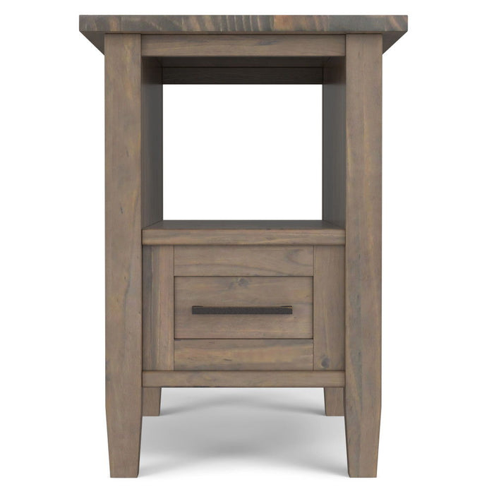 Ela - Narrow End Table - Brown