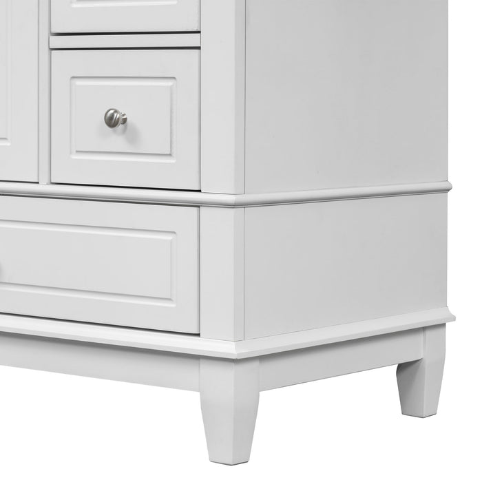 Freestanding Bathroom Vanity With Sink, Soft Close Door, 3 Drawers