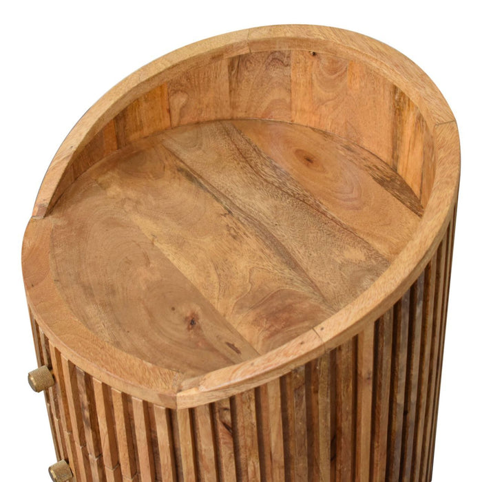 Soba - Bedside Table, 4 Drawer - Oak