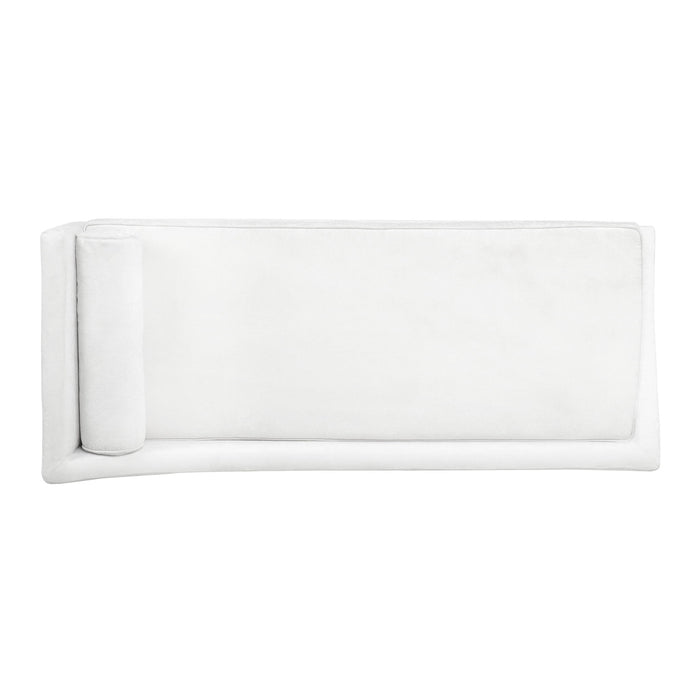 Etherealuxe - Chaise Lounge With Birch Splayed Legs