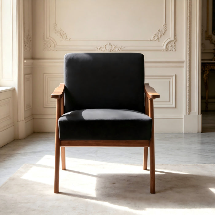 Accent Chair, Classic Mid Century Modern For Extra Seating