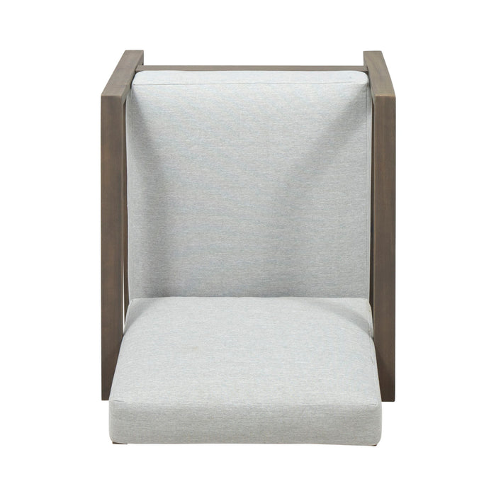 Nexusia - Outdoor Acacia Wood Club Chair With Slat Design