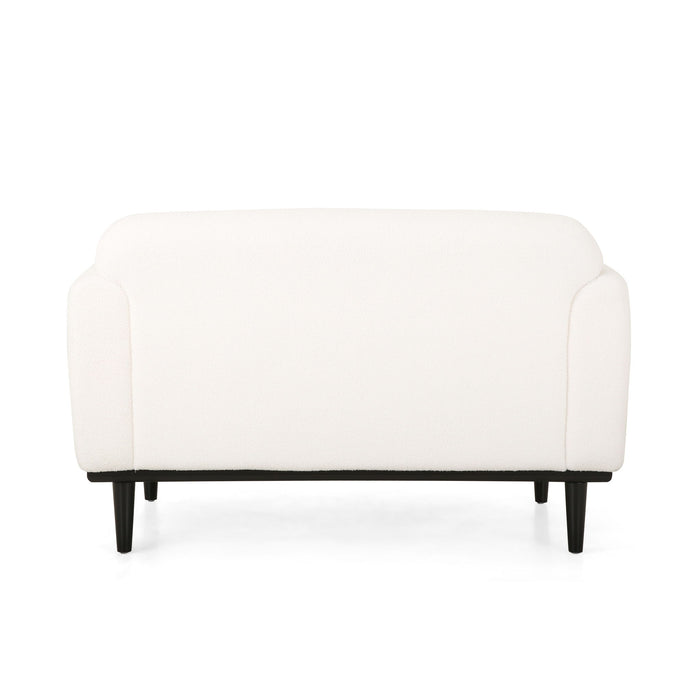 Sway - Upholstered Loveseat With Wood Legs And Round Arms