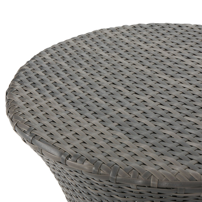 Thrive - Hourglass Rattan Table With No Glass Top