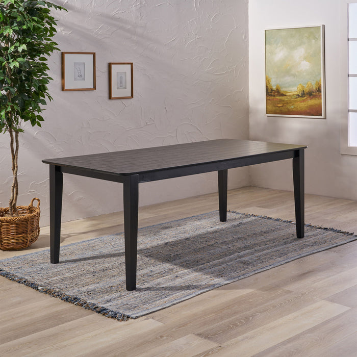 Farmhouse Charm Dining Table With Square Leg