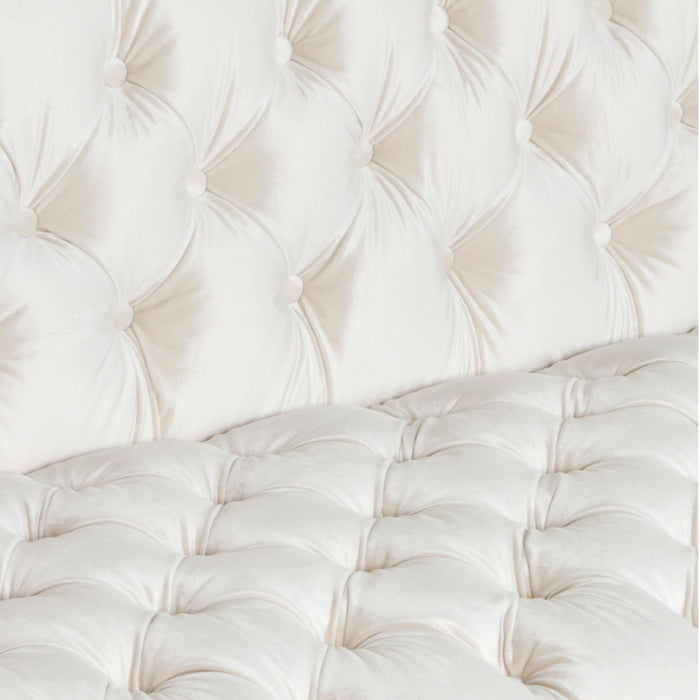 Contemporary 3 Seater Sofa With Button Tufting