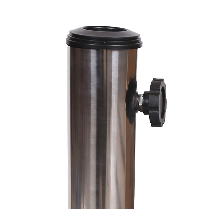 Umbrella Holder Square 55 Lbs Umbrella Base - Natural / Gray