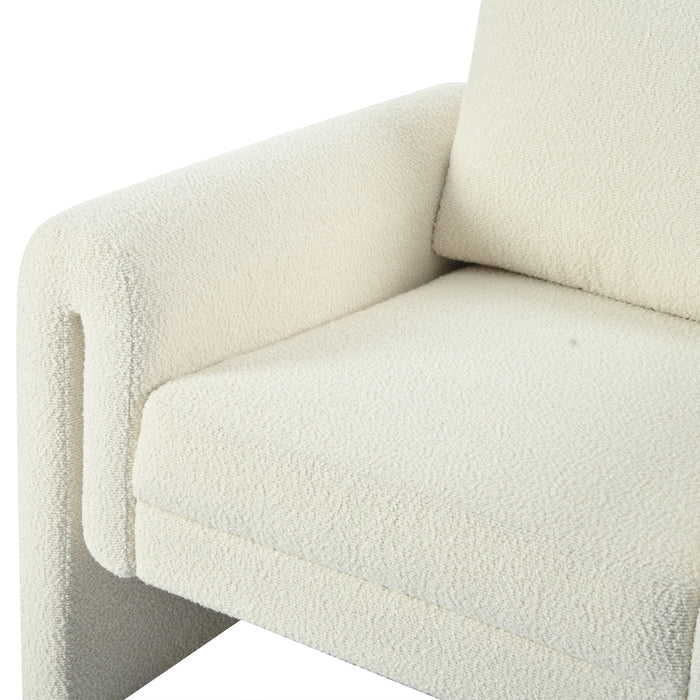 Modern Upholstered Accent Chair, Sturdy Support & Luxurious Comfort