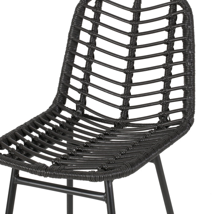Sawtelle - Outdoor Wicker Barstools (Set of 2)